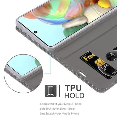 Samsung Galaxy A71 5G lommebokdeksel etui (grå)