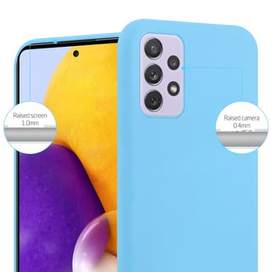 Deksel Samsung Galaxy A73 5G Silikon cover (blå)