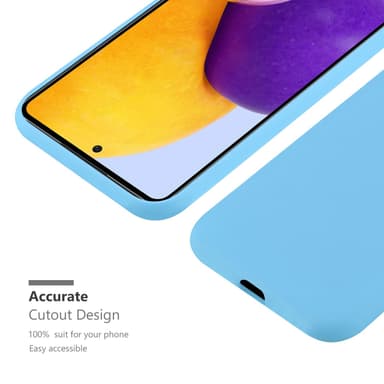Deksel Samsung Galaxy A73 5G Silikon cover (blå)