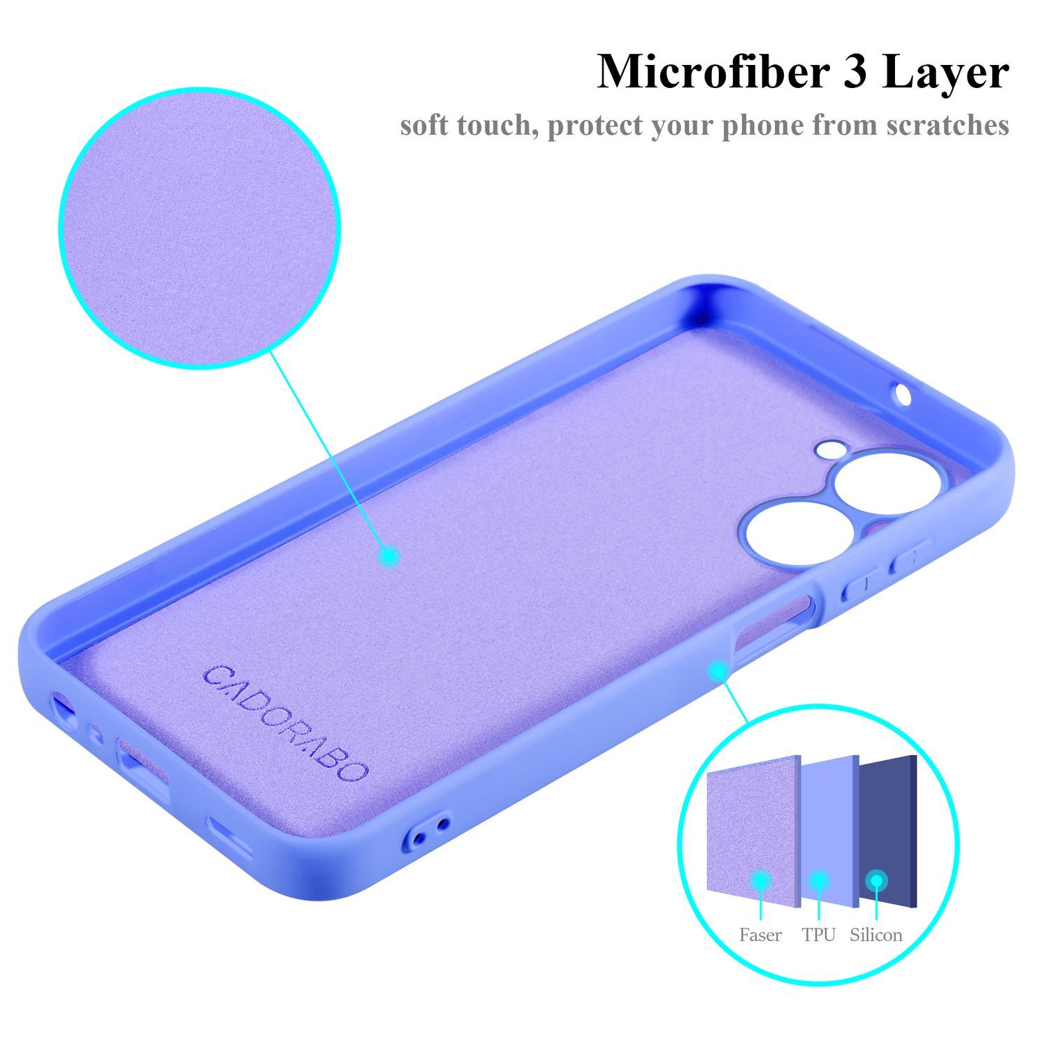 Realme 10 4G silikondeksel case (Lilla)