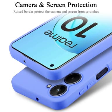 Realme 10 4G silikondeksel case (Lilla)