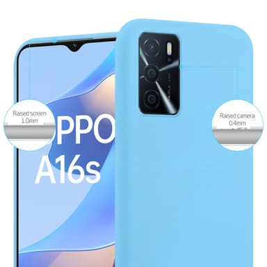 Deksel Oppo A16s / A54s Silikon cover (blå)