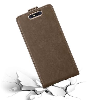 ZTE Blade V8 deksel flip cover (brun)