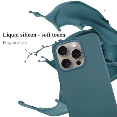 iPhone 16 PRO silikondeksel case (grønn)