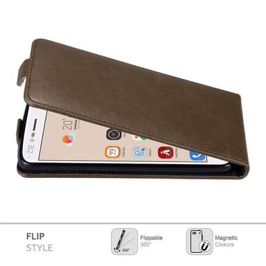 ZTE Blade V8 deksel flip cover (brun)