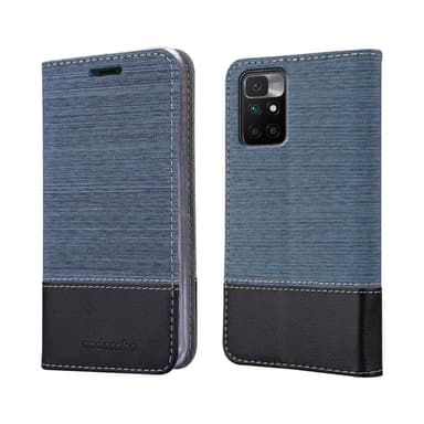 Xiaomi RedMi 10 lommebokdeksel etui (blå)