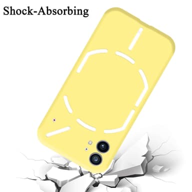Nothing Phone (1) silikondeksel case (gul)