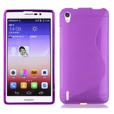 Huawei ASCEND P7 silikondeksel case (lilla)
