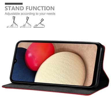 Samsung Galaxy A02s lommebokdeksel case (rød)