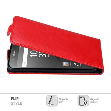 Sony Xperia Z5 deksel flip cover (rød)