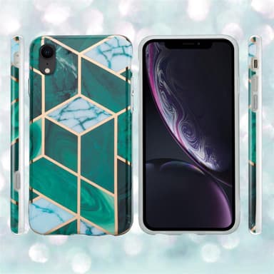 iPhone XR lommebokdeksel etui (grønn)