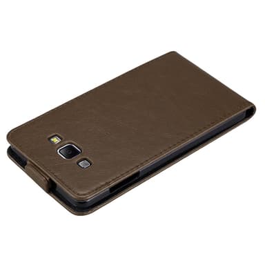 Samsung Galaxy A8 2015 deksel flip cover (brun)