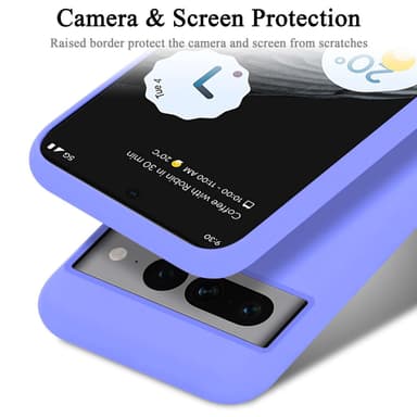 Google PIXEL 7 PRO silikondeksel case (Lilla)