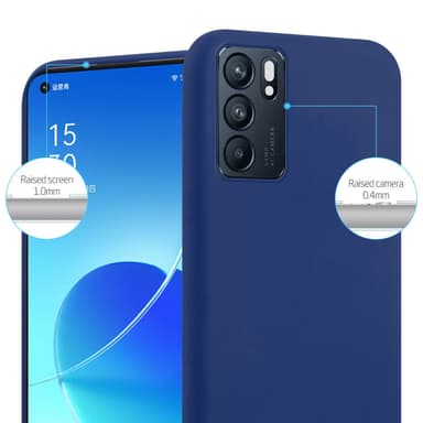 Deksel Oppo Reno6 5G Silikon cover (blå)