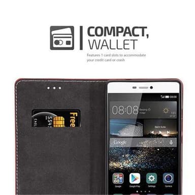 Huawei P8 Deksel Case Cover (rød)