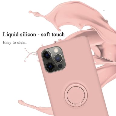 Deksel iPhone 13 Ring Case (rosa)
