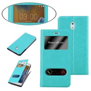 Nokia 3 2017 lommebokdeksel cover (turkis)