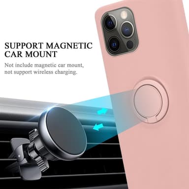 Deksel iPhone 13 Ring Case (rosa)