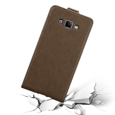 Samsung Galaxy A8 2015 deksel flip cover (brun)