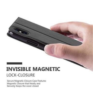 iPhone X / XS lommebokdeksel cover (svart)
