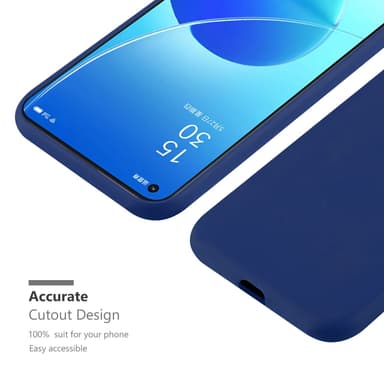 Deksel Oppo Reno6 5G Silikon cover (blå)