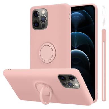 Deksel iPhone 13 Ring Case (rosa)