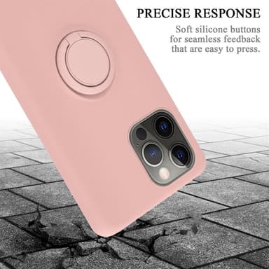 Deksel iPhone 13 Ring Case (rosa)