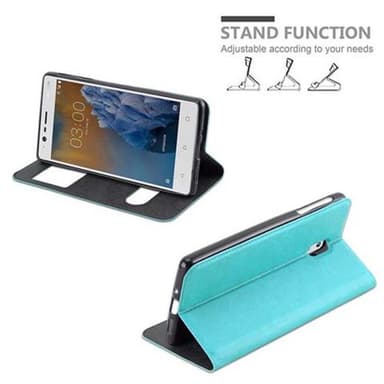 Nokia 3 2017 lommebokdeksel cover (turkis)