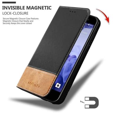 HTC U PLAY Deksel Case Cover (svart)