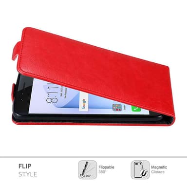 Honor 8 / 8 PREMIUM deksel flip cover (rød)