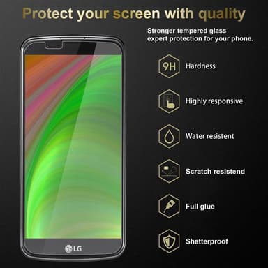 LG K10 2016 3x Skjermbeskytter Skärmskydd