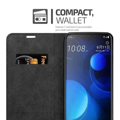 HTC Desire 19 PLUS lommebokdeksel case (brun)