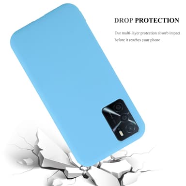 Deksel Oppo A16s / A54s Silikon cover (blå)