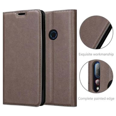 HTC Desire 19 PLUS lommebokdeksel case (brun)