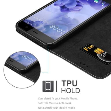 HTC U PLAY Deksel Case Cover (svart)