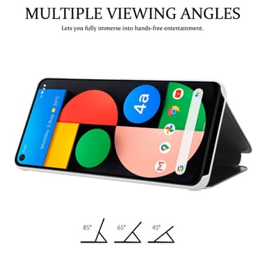 Google PIXEL 4A lommebokdeksel etui (sølv)