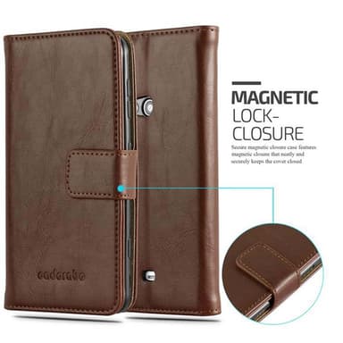 Nokia Lumia 625 lommebokdeksel etui (brun)