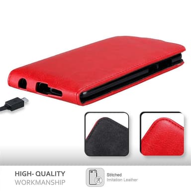 Honor 8 / 8 PREMIUM deksel flip cover (rød)