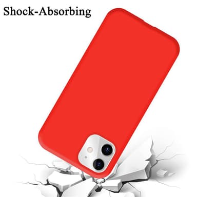 iPhone 11 silikondeksel case (rød)