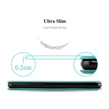 Motorola MOTO G5 PLUS lommebokdeksel cover (turkis)
