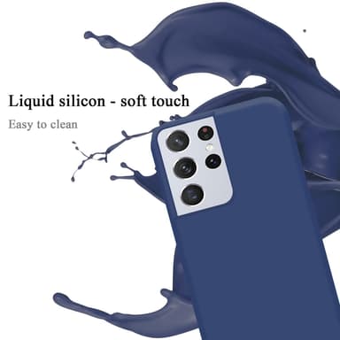 Samsung Galaxy S21 ULTRA silikondeksel case (blå)