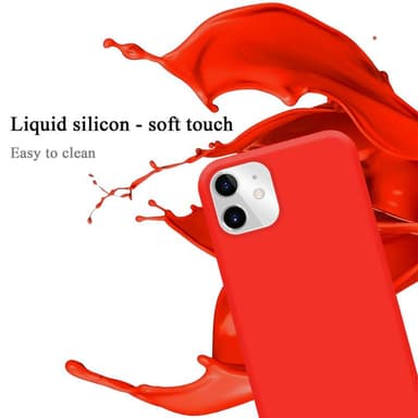 iPhone 11 silikondeksel case (rød)