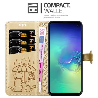 Samsung Galaxy S10e lommebokdeksel case (gold)