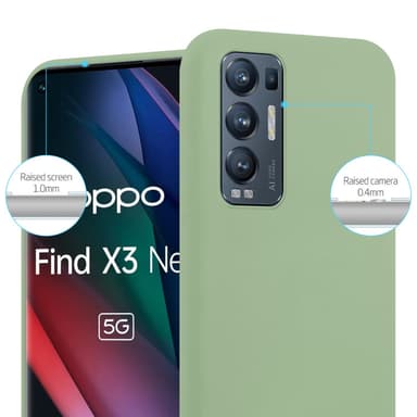 Deksel Oppo FIND X3 NEO Silikon cover (grønn)