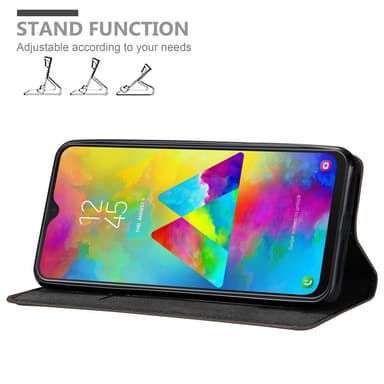 Samsung Galaxy M20 lommebokdeksel case (brun)
