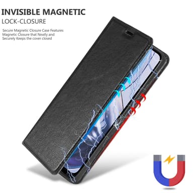Motorola MOTO E22 / E22i lommebokdeksel case (svart)