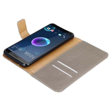HTC Desire 12 lommebokdeksel etui (brun)