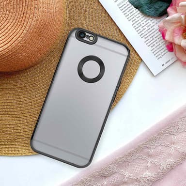 iPhone 6 / 6S silikondeksel Krom case (gjennomsiktig)