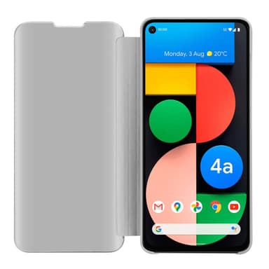Google PIXEL 4A lommebokdeksel etui (sølv)