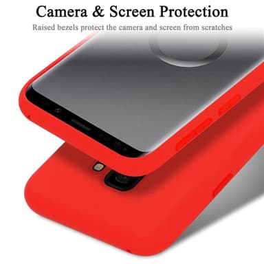 Samsung Galaxy S9 silikondeksel case (rød)